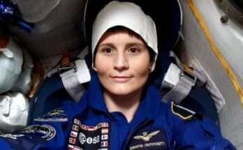 Samantha in Soyuz