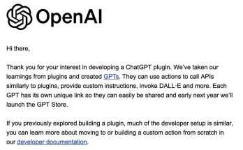 OpenAI ChatGPT email