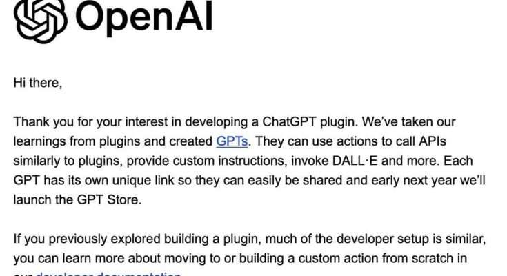 OpenAI ChatGPT email