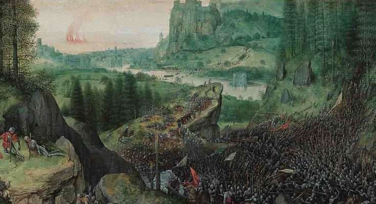 Bruegel suicidio di re Saul