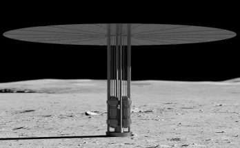 reattore a fissione nucleare sulla Luna