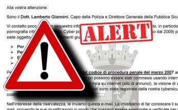 Email da Lamberto Giannini, capo della Polizia