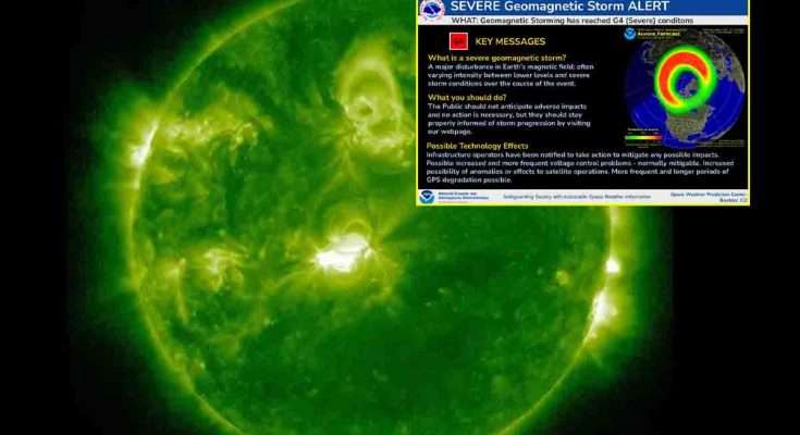 Tempesta geomagnetica di classe G4 colpisce la Terra: il più forte impatto dal 2017