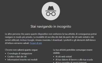 Google Chrome incognito