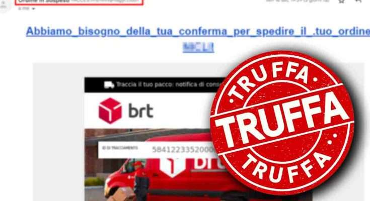 brt truffa ordine in sospeso