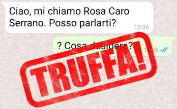 Attenzione alla nuova truffa WhatsApp Mi chiamo Rosa Caro Serrano