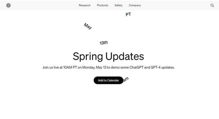 OpenAI spring Updates