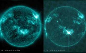 doppia eruzione solare