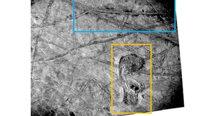 ornitorinco su Europa Luna di Giove