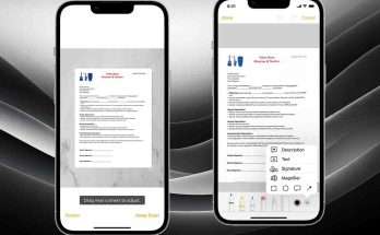 scansione dei documenti iPhone