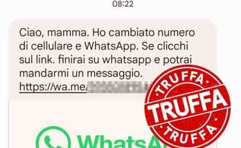 truffa ciao mamma ho cambiato numero