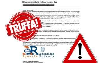 Truffa agenzia delle entrate mail