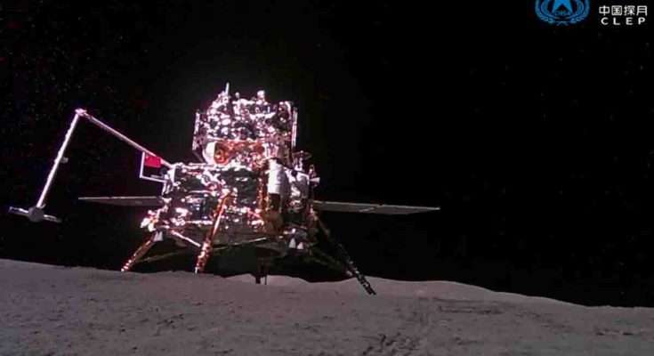 selfie cinese di Chang’e-6 lato nascosto della Luna