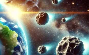 Cinque asteroidi verso la terra