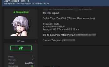 Exploit zero-click per iOS